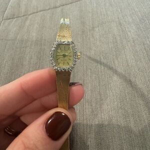 Estate Gold Tones Women's Watch with Diamond Accent